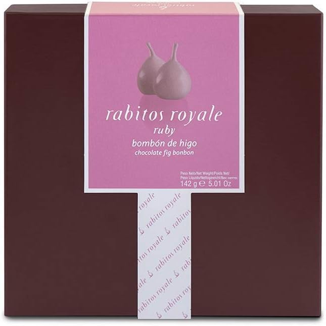 8 Piece Ruby Chocolate Covered Fig Bonbons Gift Box (5oz / 142g)