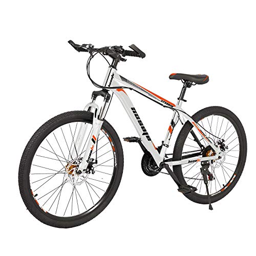 image for Halitaa 26 Inch Mountain Bikes, 21 Speed Suspension Fork MTB, High-Ten