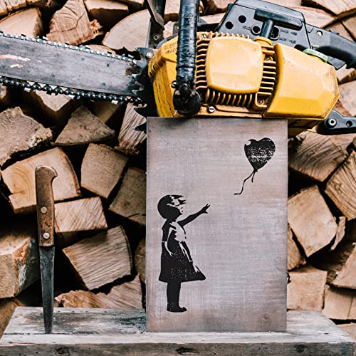Girl With A Balloon Banksy Stencil For Walls And Crafts - Reusable Banksy Stencils For Painting In Small & Large Sizes - Made In Usa #TOP5