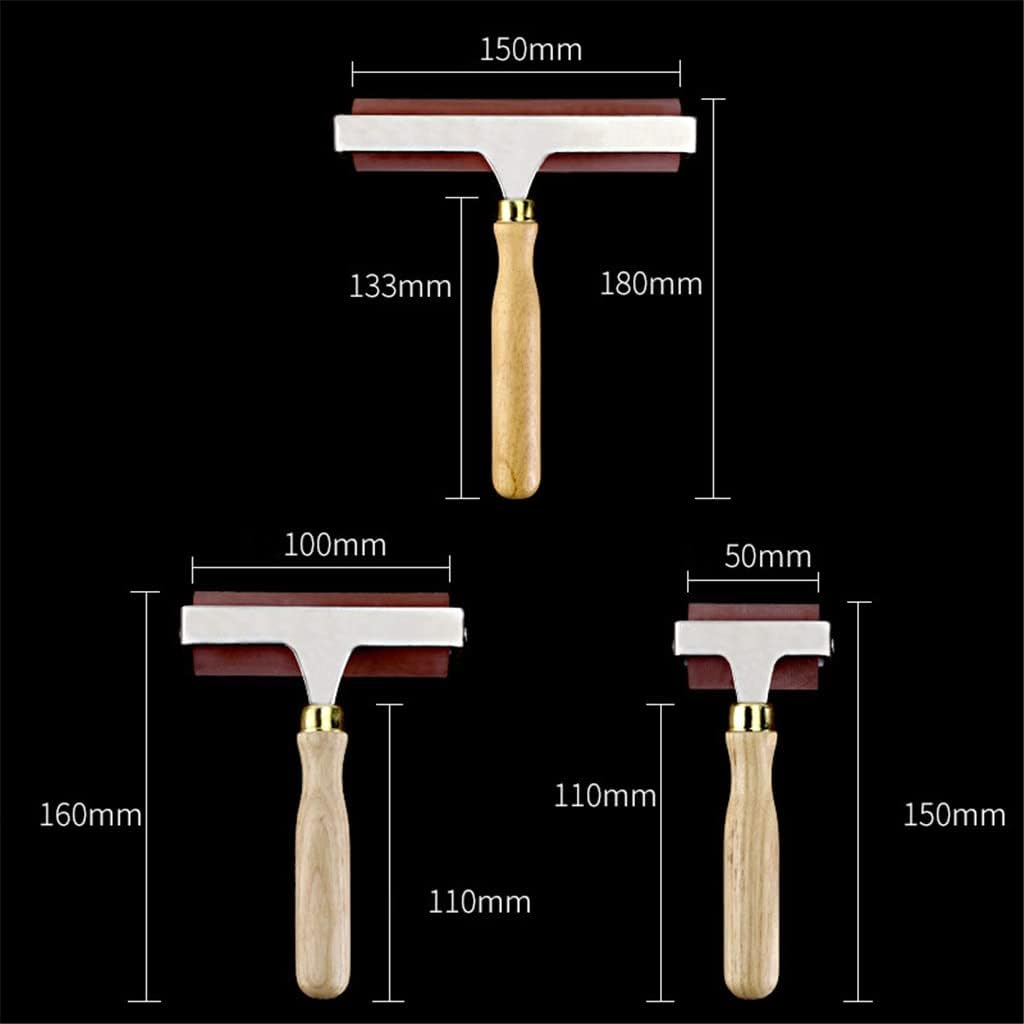 JSEIAJB Heavy Duty Soft Rubber Brayer Roller, Ink Applicator Roller, Brush Art Craft for Printing Oil Painting Wallpaper Tool