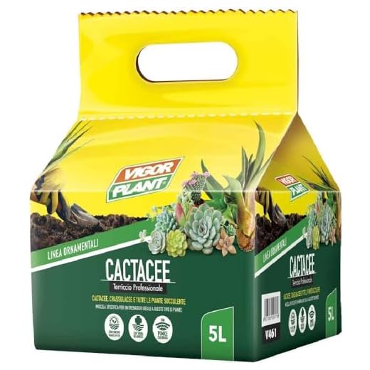 VIGORPLANT Terriccio per La Coltivazione delle Piante Grasse Confezione da 5 LT