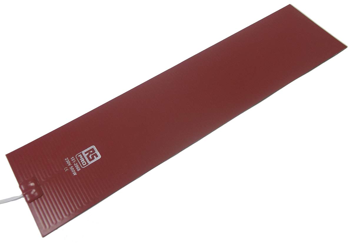 RS PRO Heizmatte, Rechteckig 500 W +180°C, 127 x 508mm, 230 V ac