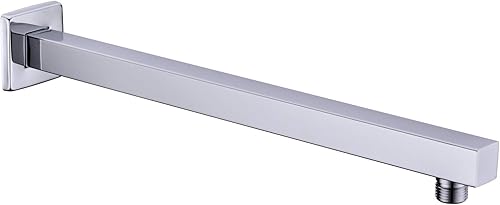 Brazo de ducha con brida de acero inoxidable de 16 pulgadas, brazo de extensión de ducha para baño, tubo montado en la pared para cabezal de ducha