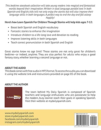 Learn Spanish for Children through Stories: 10 easy to read stories in Spanish and English with audio to follow along (Spanish for Kids Learning Stories) - Image 2