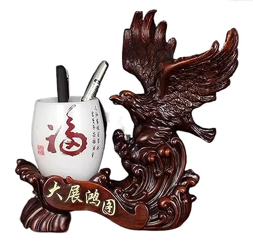 Porte-stylo seau de bureau chinois et boîte de rangement papeterie pour étude