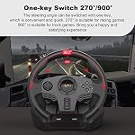 Racing Steering Wheel for PC - PXN-V900 270°/900° Rotation Gaming Steering Wheel with Pedals - Image 2