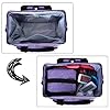 Teamoy Dog Travel Backpack Pet Supplies Tote Bag - Purple