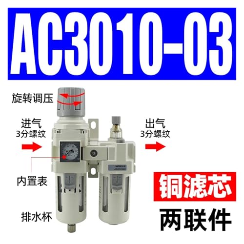 Processeur de source d'air AC3010-03 pour peindre et bricoler à l'air
