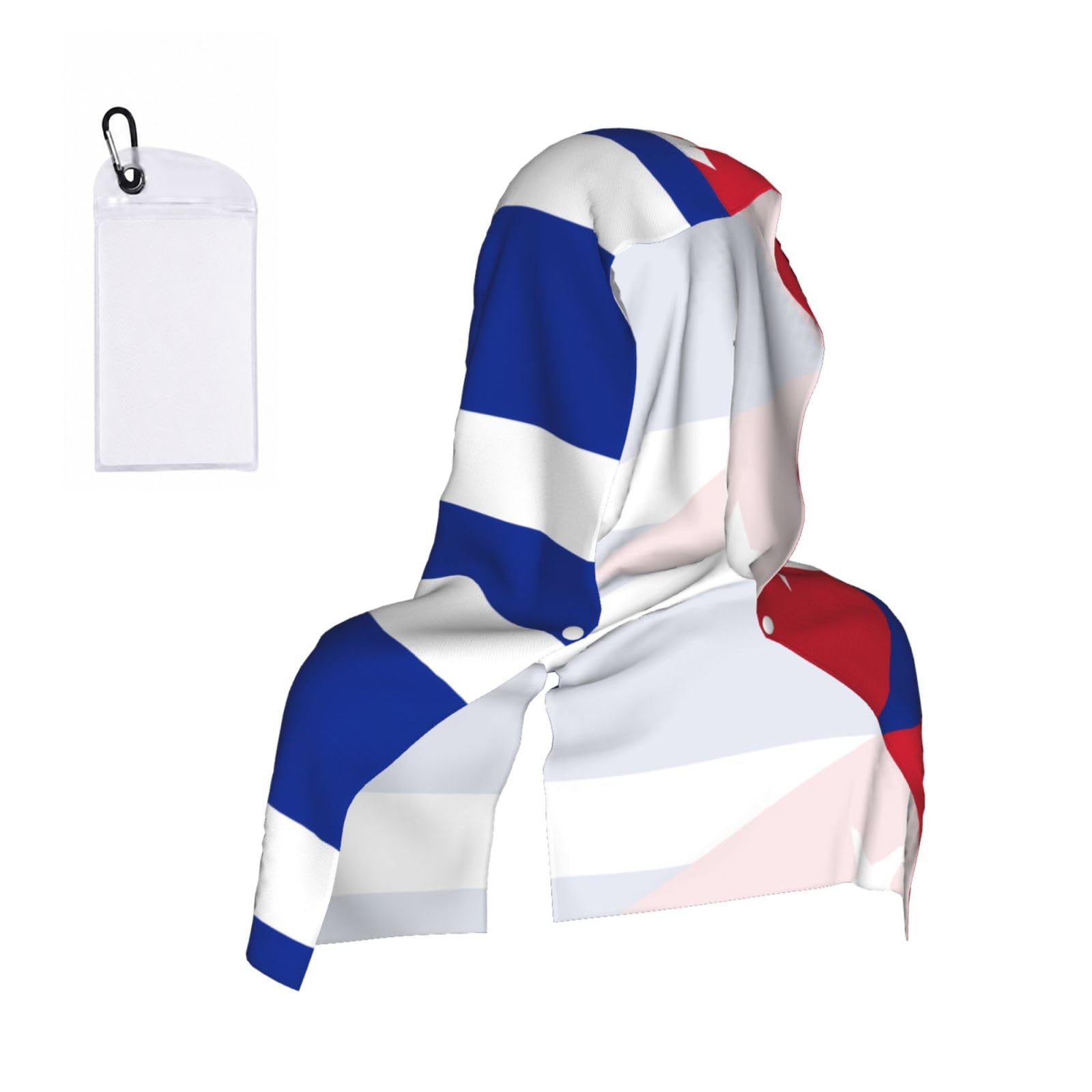 ZQYTGFDC Cuban flag Cooling hooded towels are suitable for summer sports, running, outdoor work, and gardening.