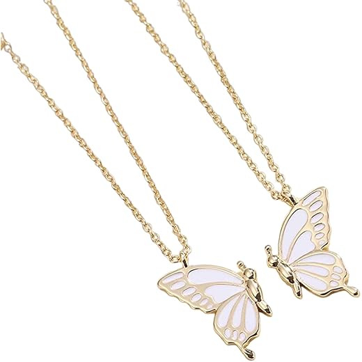 ZIBUYU Butterfly Necklace Golden
