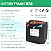 BtrPower 60V 20Ah LiFePO4 Lithium Battery Built-in 50A BMS for 0-1800W Motor