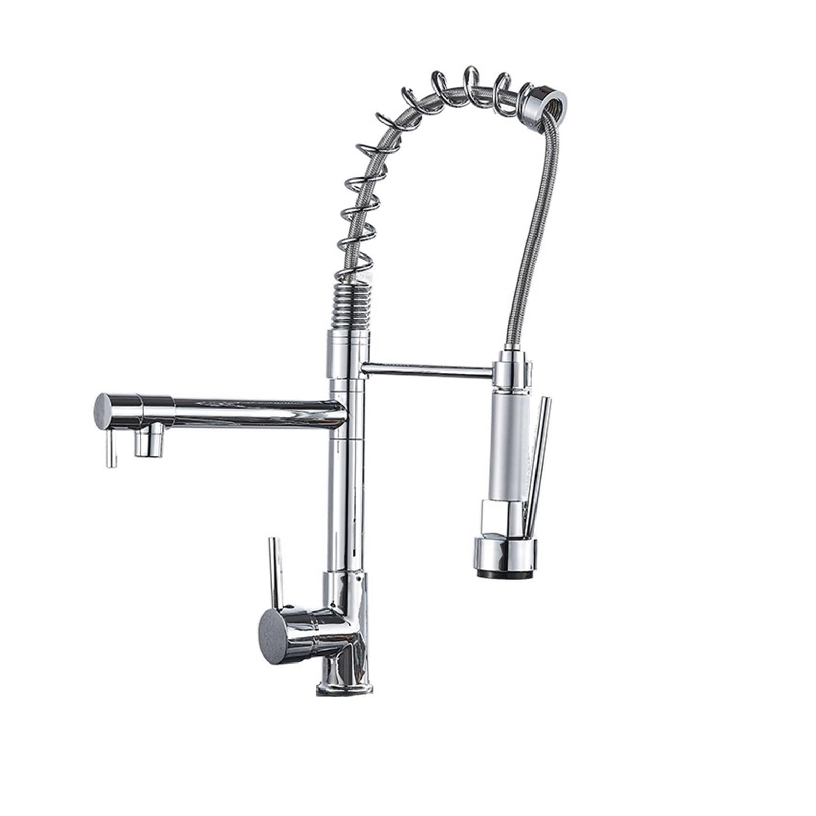 Robinet de cuisine double jet pour laver la vaisselle encombrante sans effort