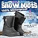 ZOOGS Kids Snow Boots for Toddlers, Boys, and Girls