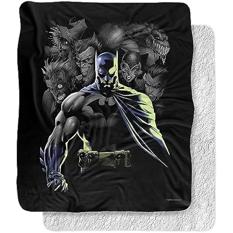 Batman Silky Touch Sherpa Blanket Cover