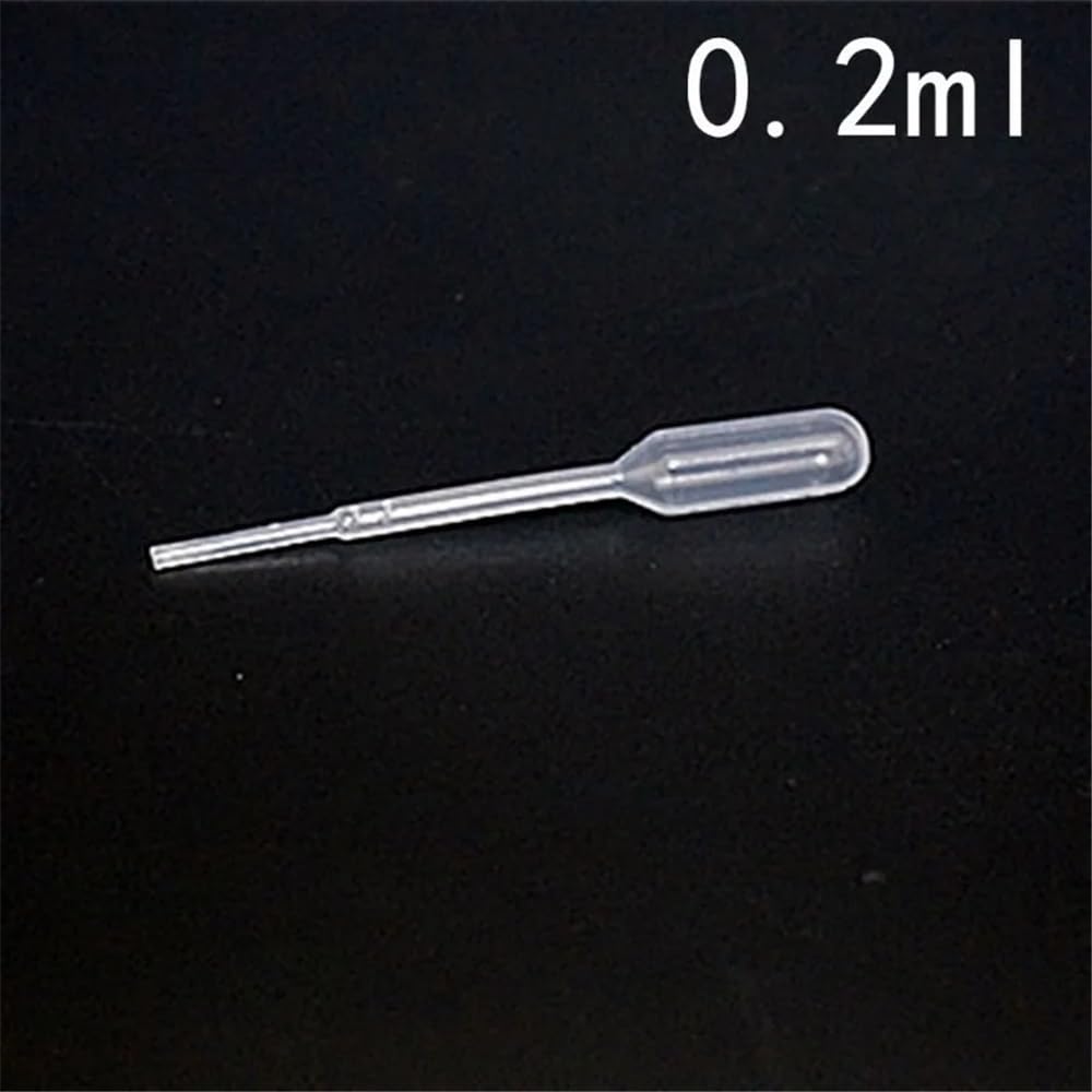 500 stücke/1000 stücke/2000 stücke 0,2 ml 0,5 ml Transfer Pipetten Kunststoff Pasteur Pipette Dropper Material(0.2ml 2000pcs)