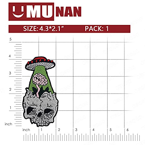 Losing Mind Brain Lost In Ufo Alien Space Patch Embroidered Applique Badge Iron On Sew On Emblem #TOP1