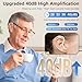 Hearing Aids for Seniors with Hearing Loss - Invisible Hearing Amplifiers for Adults with Noise Cancelingand Volume Control Comfort In-ear Hearing Devices (black)