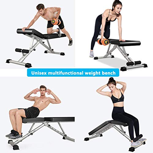 COLOM Strength Training Gym Folding Weight Bench, Adjustable Weight Lifting Bench for Full Body Workout, Home Gym Physionics Incline Decline Bench for Lifting Fitness Bench Press Bar and Weights