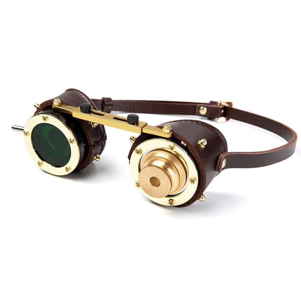 Occhiali di protezione per Halloween, stile steampunk, vittoriano, di lusso, per festival, rave, vintage, saldatura, cosplay