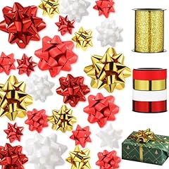 Red, Glitter Red, Gold, White