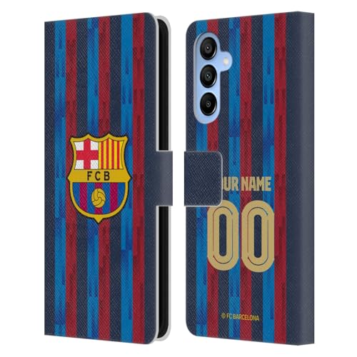 Coque Samsung Galaxy A16 5G FC Barcelona Head Case Designs en cuir étui portefeuille personnalisé