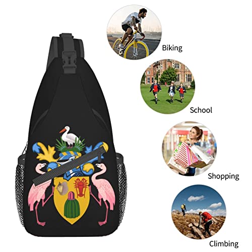 Mochila tipo bandolera unisex negra de LIUHUALLHH miniatura 7