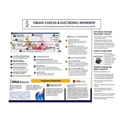 Versacheck Hp Deskjet 3755 Mx Micr Check Printer Gold Check Printing Software Bundle, (3755Mx) #TOP4