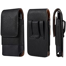Porta Celular Para Oficina Funda Movil Cinturon Cuero Hombre, Bolso Cintura Hombre para Smatphone, Carcasa con Clip de Cinturón Bolsillo de Cintura Bolso de Mano Pequeño Riñonera Running Senderismo Camping Deporte al Aire Libre