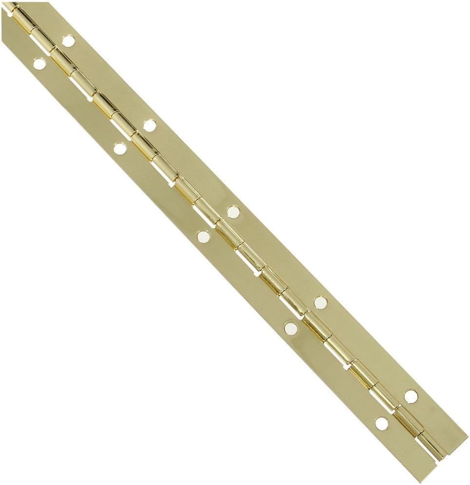 N265-355 V570 Continuous Hinge in Brass,1-1/16" x 12"