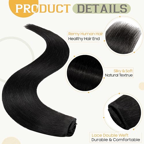 S-noilite Extension Capelli Veri Clip,8 Pezzi 18