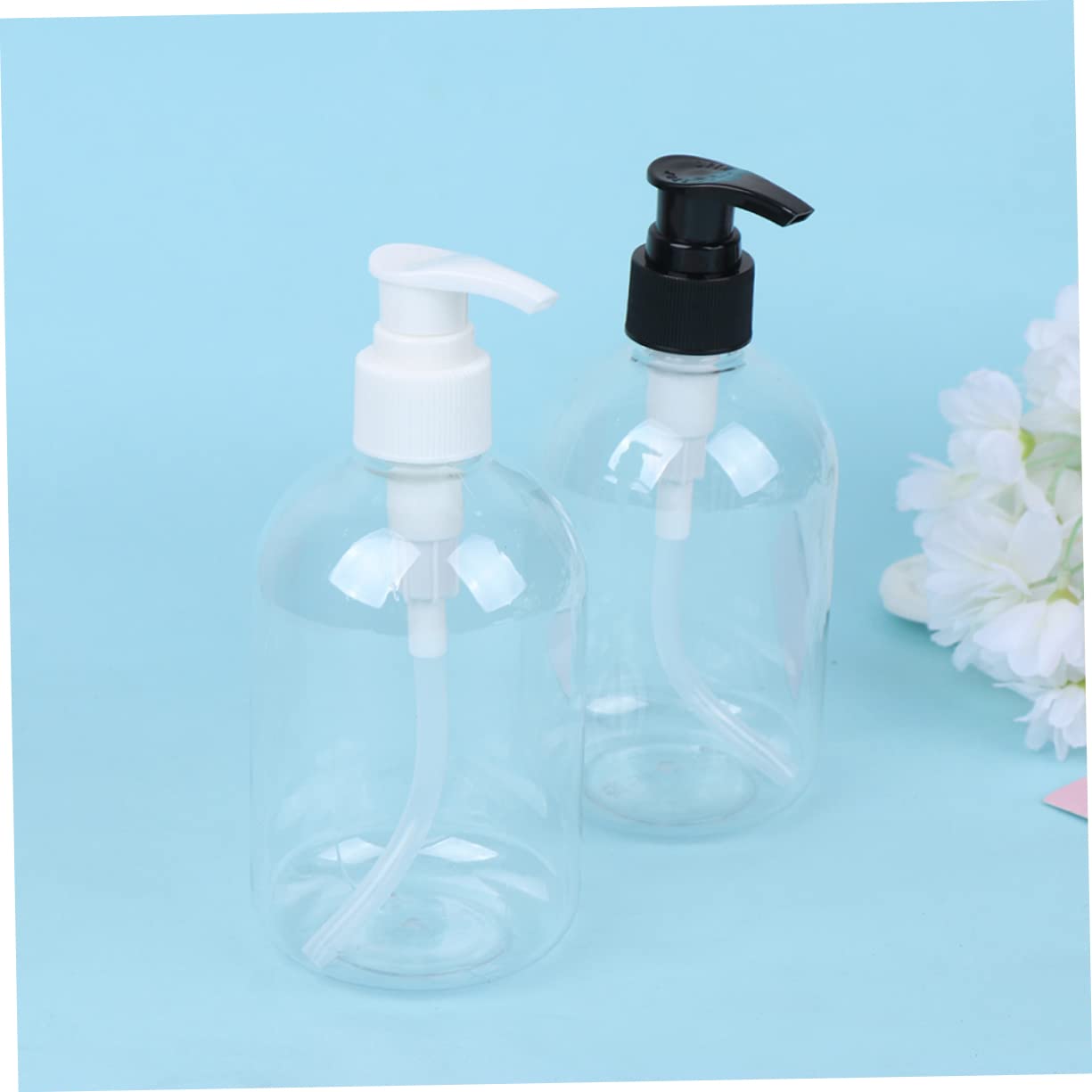 Housoutil 2 Set Di Contenitori Per Lozione Riutilizzabili Da Viaggio 350 Ml Flacone Di Shampoo Ricaricabile Per Bagnoschiuma E 6 Pezzi*2