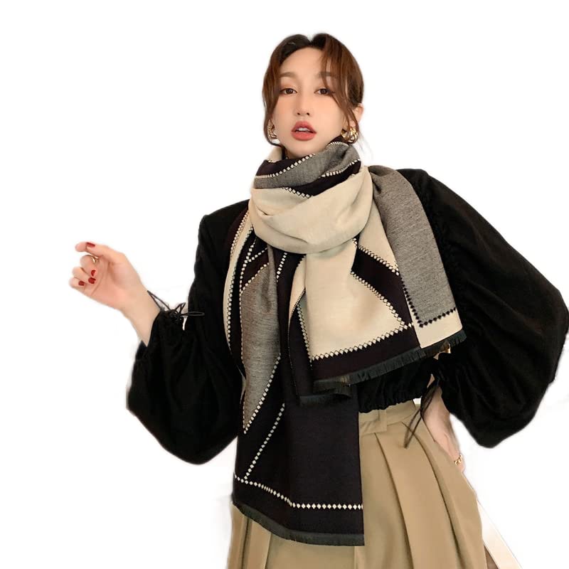 iCuviy Large Soft Scarves Pashmina Shawls & Wraps for Women Cashmere Feel Women's Scarves