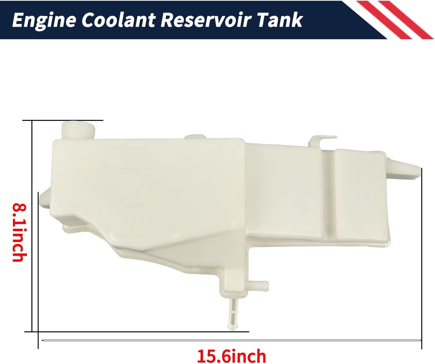 Engine Coolant Reservoir Tank Fit for Nissan 370Z│INFINITI Q40 Q60 G25 G35 G37 2007-2015 V6-Gas 21710-JK000 Radiator Antifreeze Reservoir Assembly│Overflow Expansion Tank│Engine Recovery