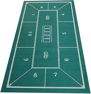 Texas Poker Mat – rutschfeste Pokermatte/Blackjack-spielmatte Für Pokerabende, Spielkarten, Spendenaktionen Und Treffen