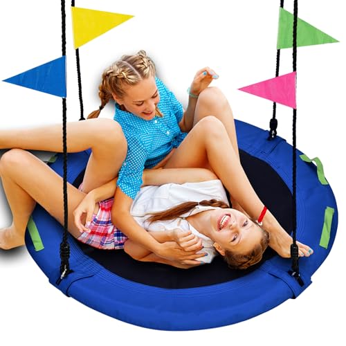 HeyZoo 48 inch Tree Swing, Larger Saucer Flying Swing...
