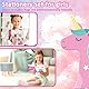 Set Tagebuch Mädchen, Kinder Schreibwaren-Geschenkset Enthält Einhorn Tagebuch mit Schloss Notizblock Radiergummi Spitzer Lineal & 6-Farben-Stift für Teenager Junge Notizbuch Geschenke 6-12 Jahren