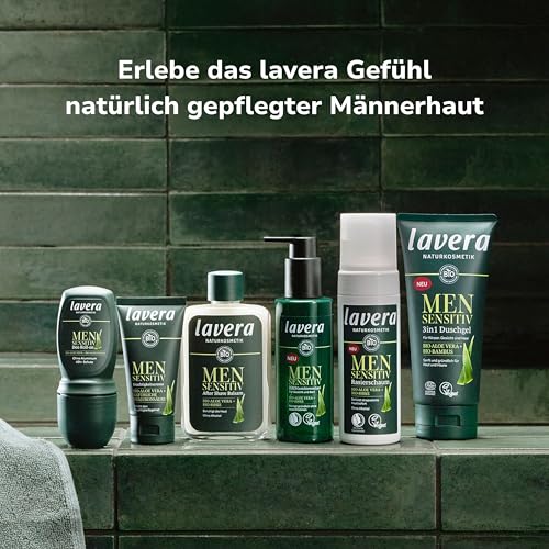 lavera Men sensitiv After Shave Balsam - pflegt & erfrischt - schützt vor Brennen, Rötung & Trockenheit - beruhigt irritierte Haut - vegan - Naturkosmetik - 100 ml 6