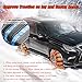 10 Pcs Snow Tire Chains for Smart EQ ForTwo 20072020 2021 2022 2023 2024 2025, Winter Portable Emergency Traction Cables for Car, Adjustable Anti-Skid Tire Zip Ties for Mud Snow Ice,A Black