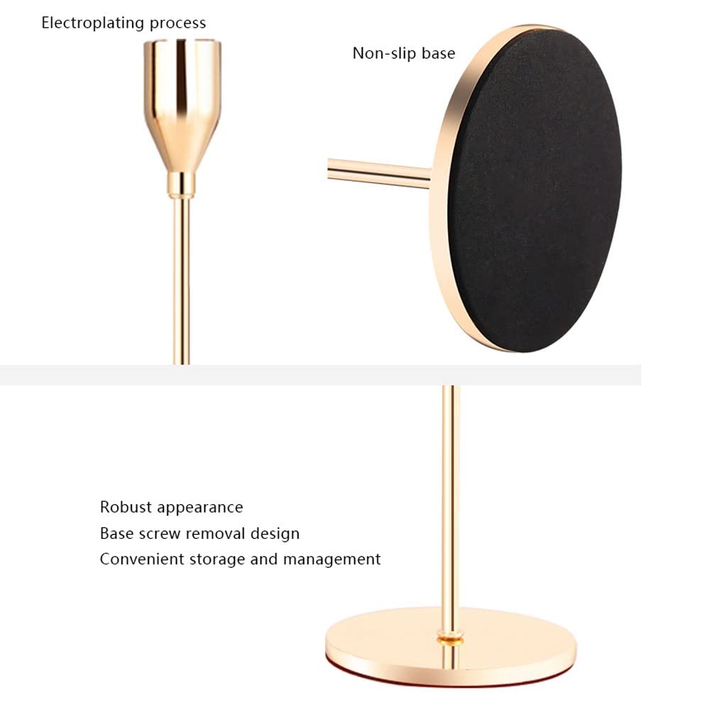 Kandelaber-Kerzenständer, 3-teilig/Set, Kerzenständer aus Metall, einfache Weihnachts-, Hochzeits-, Tischdekoration, Bar, Party, Wohnzimmer, Zuhause, Kerzenständer, Dekor, Kerzenständer (Noir)