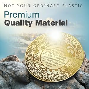 Jewish Home Blessing Hebrew and English Engraving 20 CM Diam, Judaica Gifts Wall Art Decor Plexiglass Rosh Hashanah Hanukkah Gifts - Made in Canada by Local Jewish Artisan(Golden Mirror) Jewish Home Blessing Hebrew and English Engraving 20 CM Diam Judaica Gifts Wall Art Decor Plexiglass Rosh Hashanah Hanukkah Gifts Made in Canada by Local Jewish ArtisanGolden Mirror