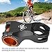 Gavigain Bike Stem Bike Riser,70MM Ultra Light 17 Degree for 35MM 31.8MM Handlebar for Road Bike Mountain Bike (Black)