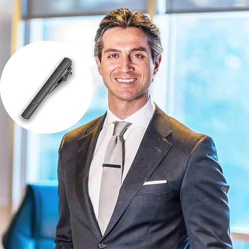 2 Pièces Pince à Cravate Homme,Slim Epingle a Cravate Homme – vue 6