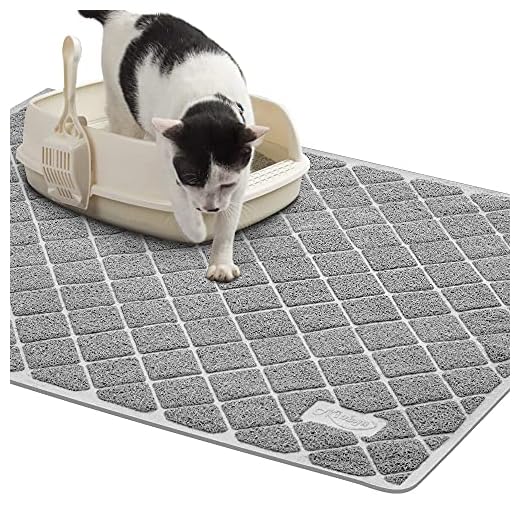 Niubya Premium Cat Litter Mat, Litter Box Mat with Non-Slip and Waterproof Backing, Litter Trapping Mat Soft on Kitty Paws and Easy to Clean, Cat Mat Traps Litter from Box