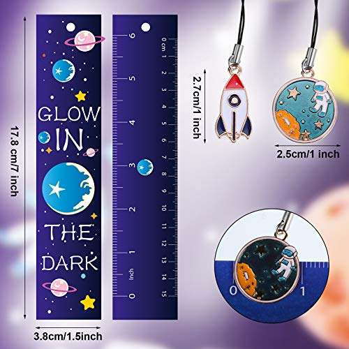 Space Theme Bookmarks With Metal Charms Planet Rocket Space Ship Theme Bookmarks Inspirational Quotes Bookmarks Cards For Space Party Favors Students Kids Adults Encouragement (20 Pieces) #TOP1