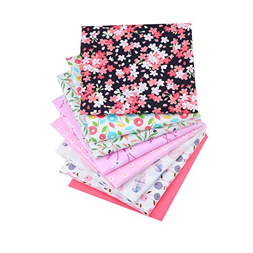 8pcs / Batch 40 x 50cm NO Repeat Design Printed Floral Cotton Fabric