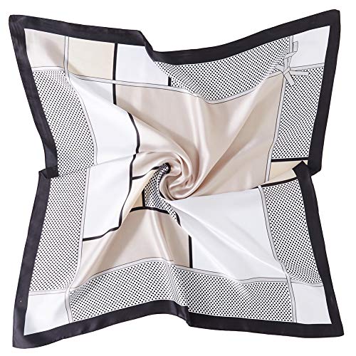 Women scarfs silk feeling Fashion Pattern square Hair Scarfs Neckscarf Bandana Face Scarf Mask for Women2