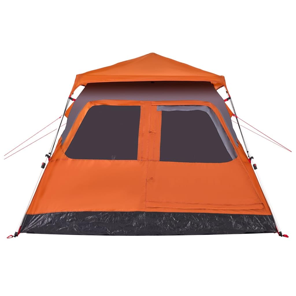 Tenda Familiare 6 Persone Verde Cupola Impermeabile