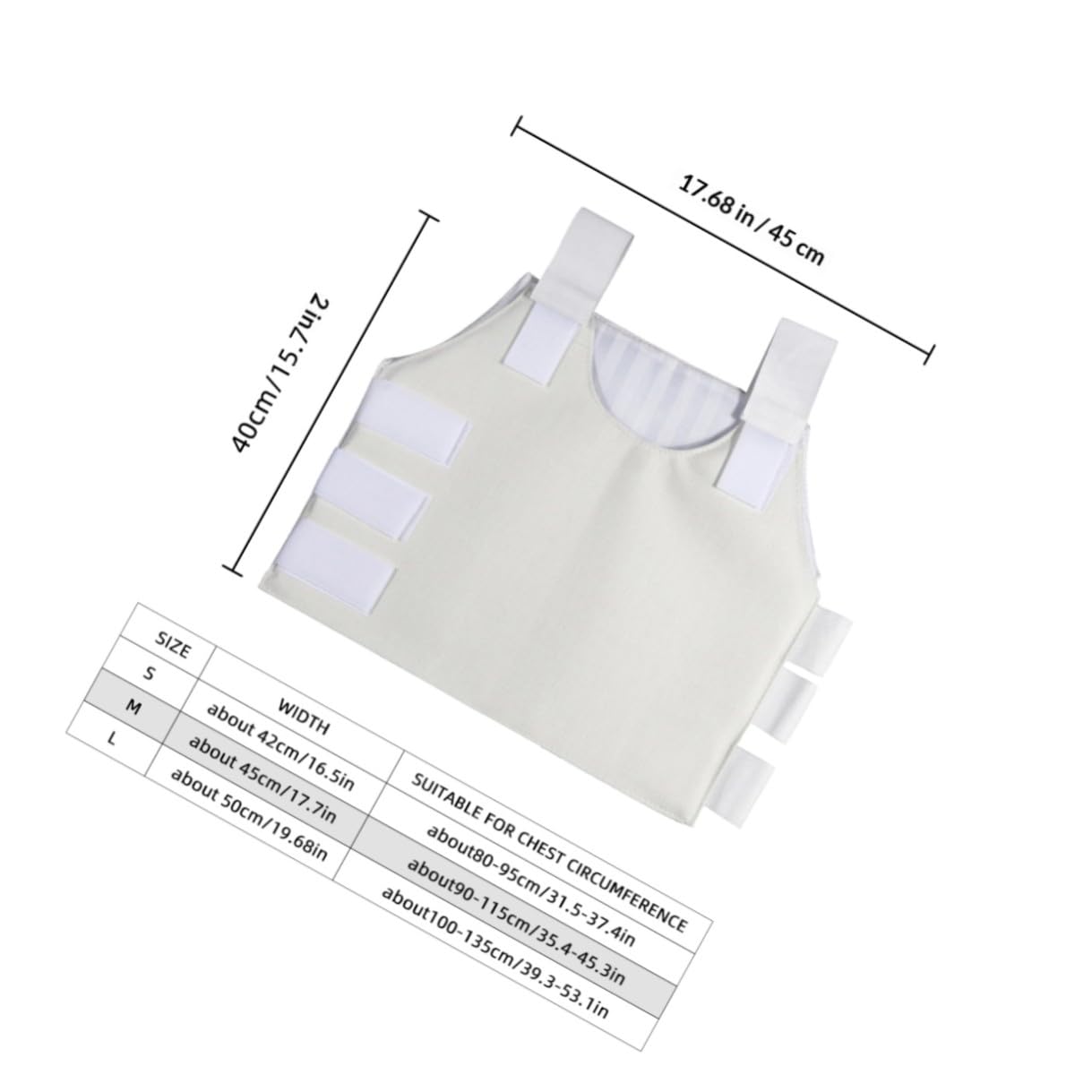 Chest Brace Belt Rib Support Brace Rib Fracture Binder Adjustable M Size Protective Chest Wrap for Random Color