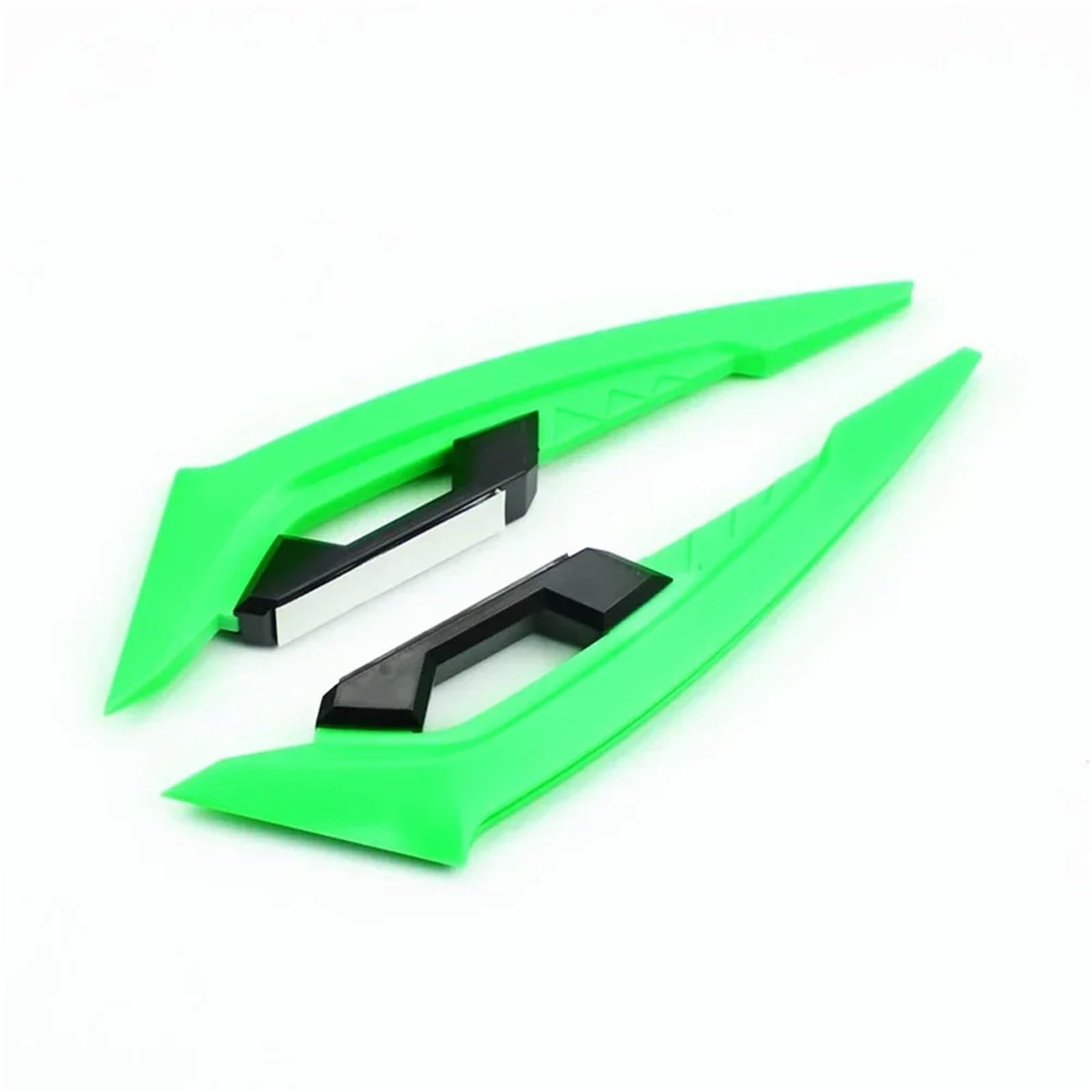 Becquet latéral avant de moto universel aile vent fixe pad carénage queue vert - 8