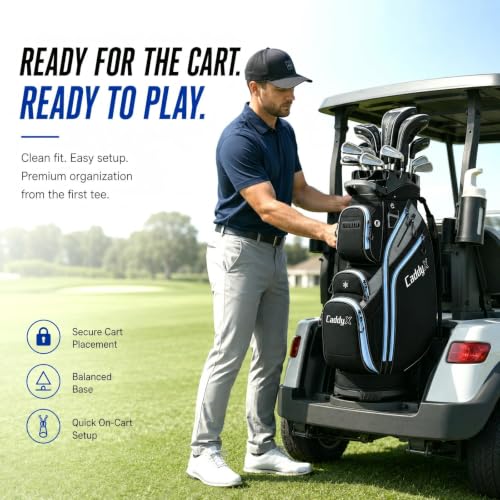 CaddyX 14-Way Golf Cart Bag, Professional Organizer Cart Bag with Anti-Rattle Top - image 5